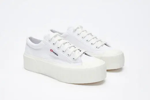 Superga 2631 Stripe Platform - White Avorio Superga