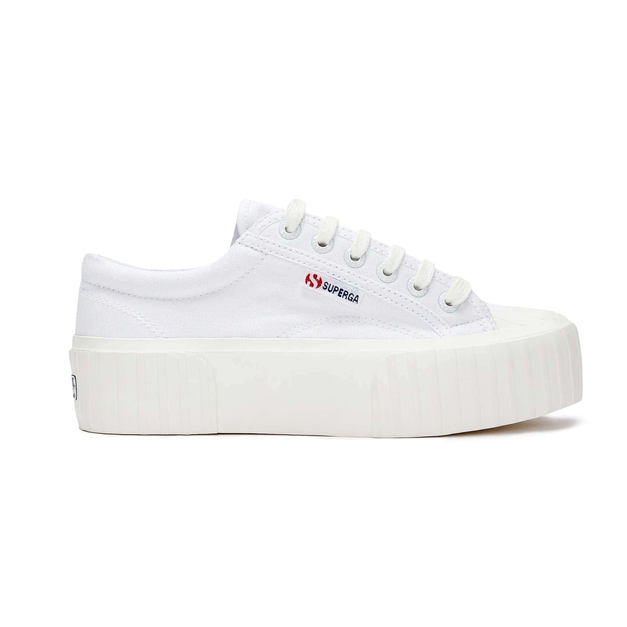 Superga 2631 Stripe Platform - White Avorio Superga