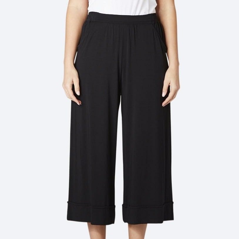 Tani Culotte Wide Leg Resort Pant- Black SpinBrand (Tani)