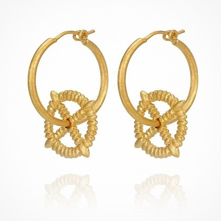 Temple of the Sun Mira Earrings Gold Temple of the Sun