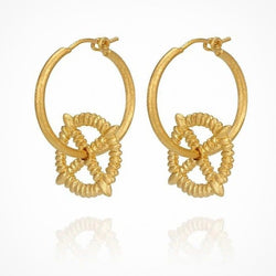 Temple of the Sun Mira Earrings Gold Temple of the Sun