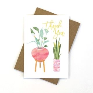 Thank You Plants Greeting Card Candlebark Creations