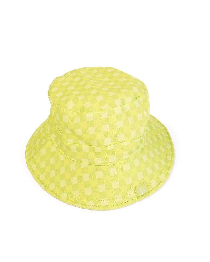The Somewhere Co Reversible Mini Bucket Hat - Pink & Lime The Somewhere Co