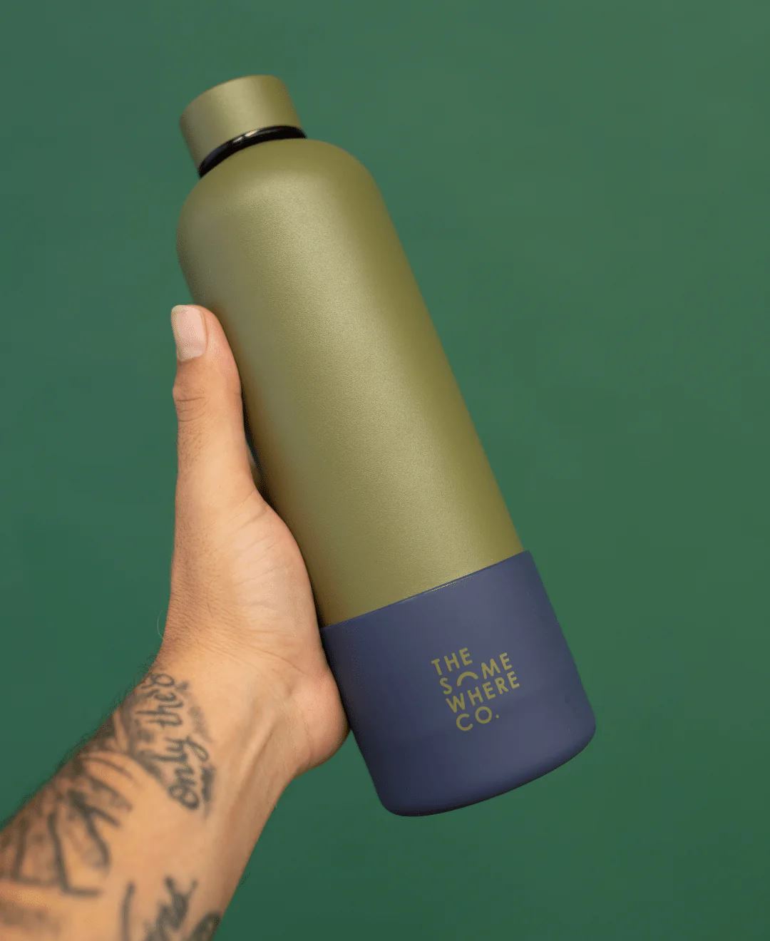 The Somewhere Co Water Bottle 750ml - Khaki The Somewhere Co