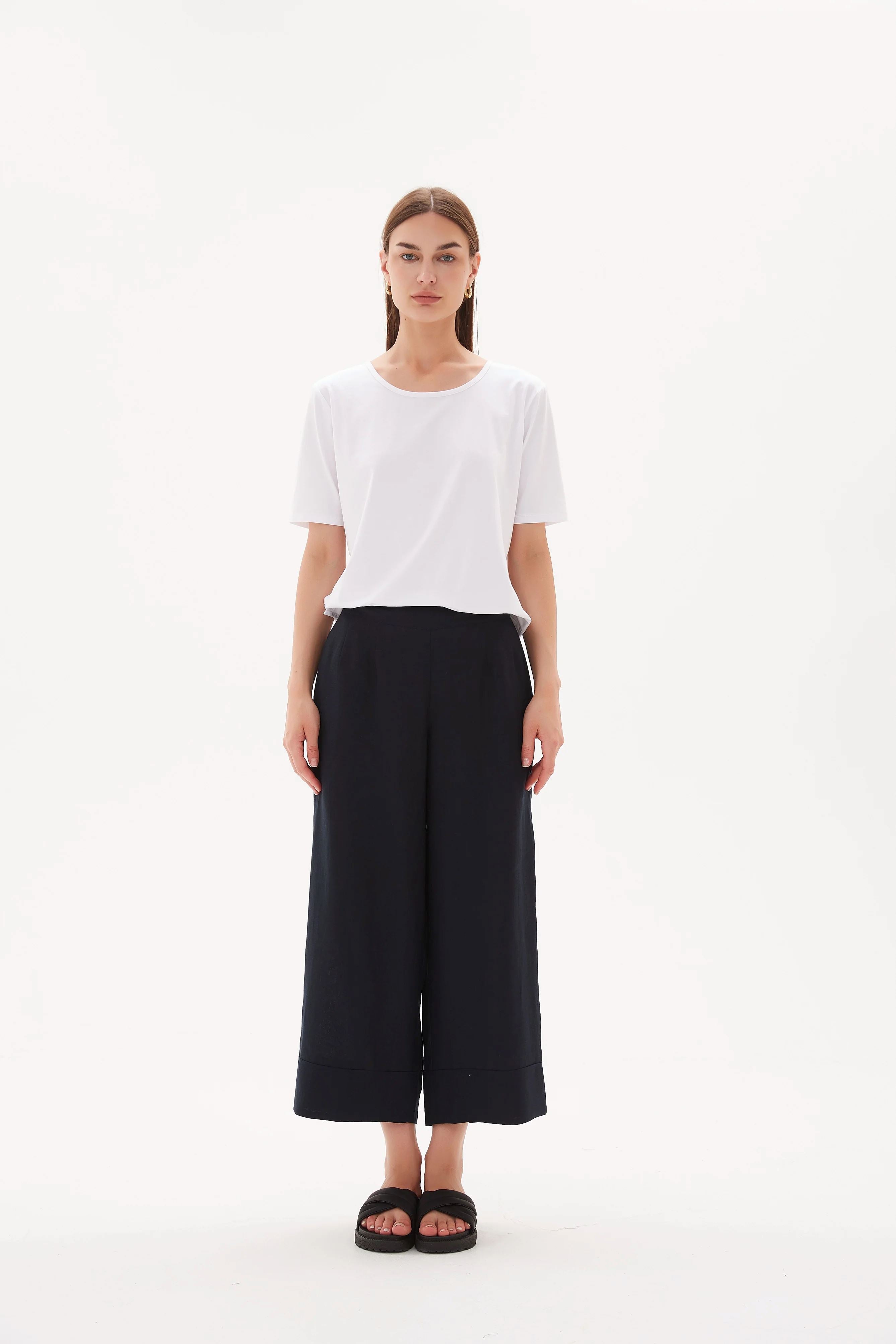 Tirelli Classic Linen Pant - Deep Navy Tirelli