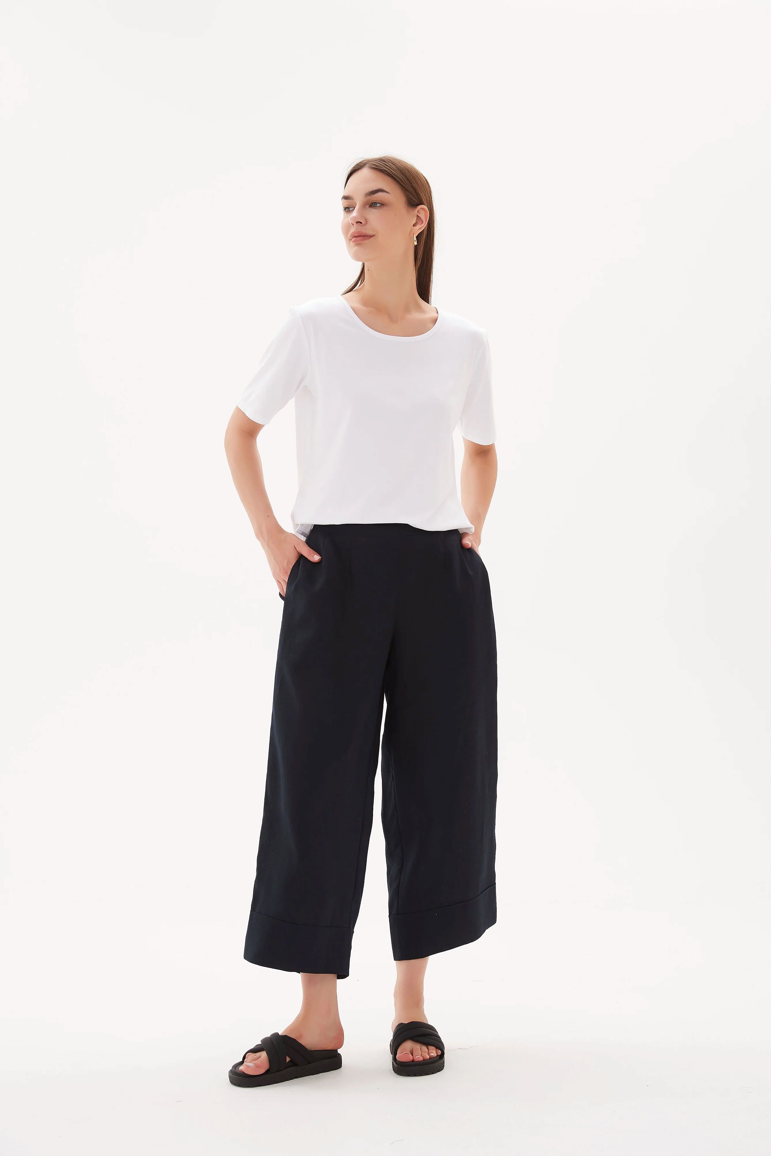 Tirelli Classic Linen Pant - Deep Navy Tirelli