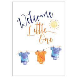 Welcome Baby Greeting Card Candlebark Creations