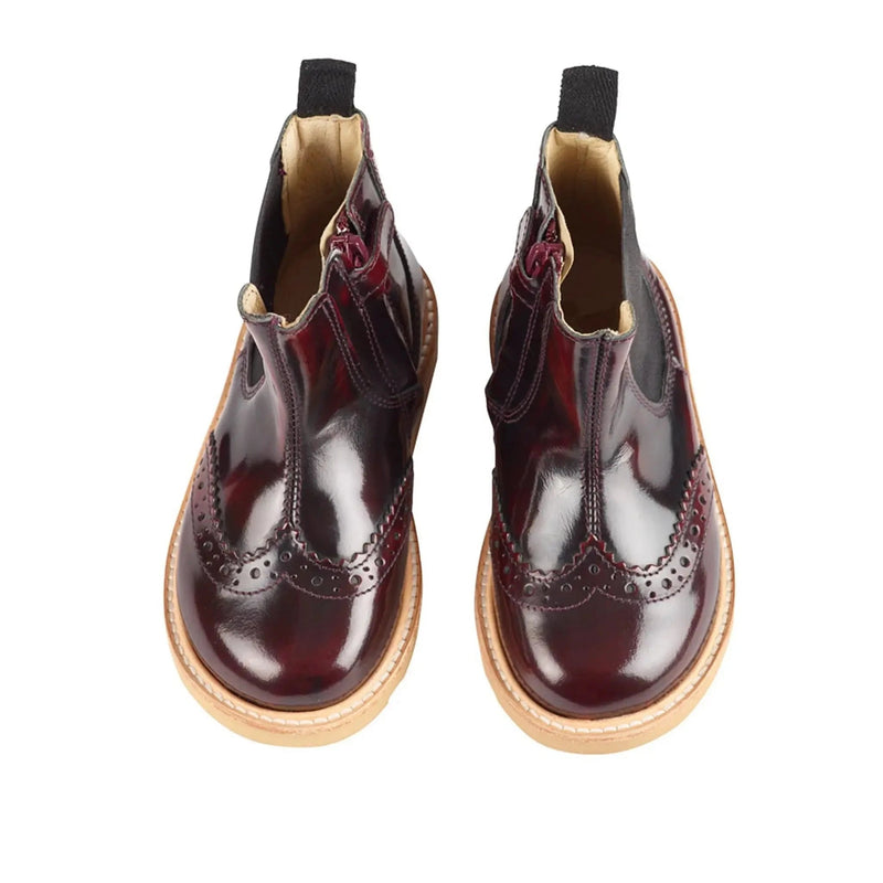 Young Soles Francis Boot- - Oxblood High Shine Leather Young Soles