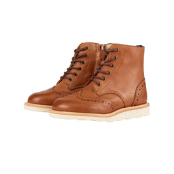 Young Soles Sidney Brogue Boot - Burnished Tan Young Soles