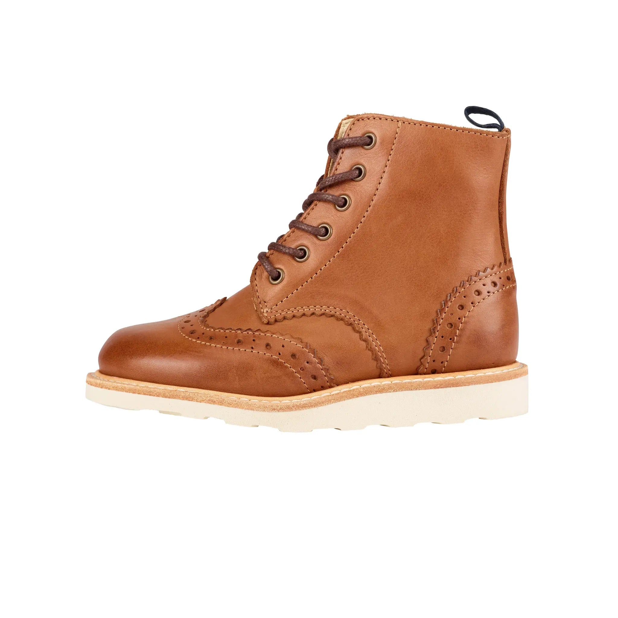 Young Soles Sidney Brogue Boot - Burnished Tan Young Soles